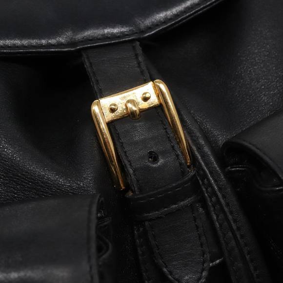 GUCCI Bamboo Backpack Leather Black 003 2058 0016 Auth 76392 - Picture 10 of 16